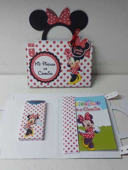 Maletinha Colorir Minnie Vermelha