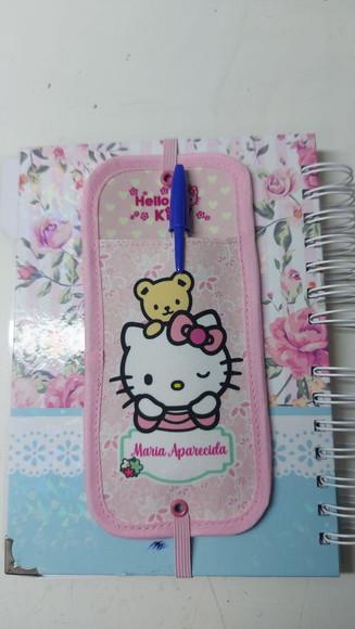 Marca Página Porta Caneta Hello Kitty