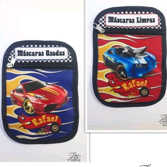 Porta máscaras duplo Hotwheels