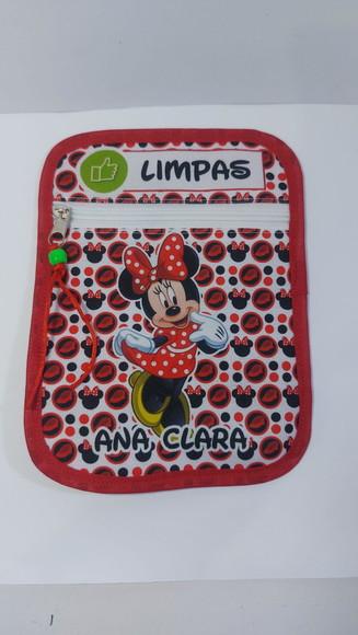 Porta máscaras duplo minnie vermelha