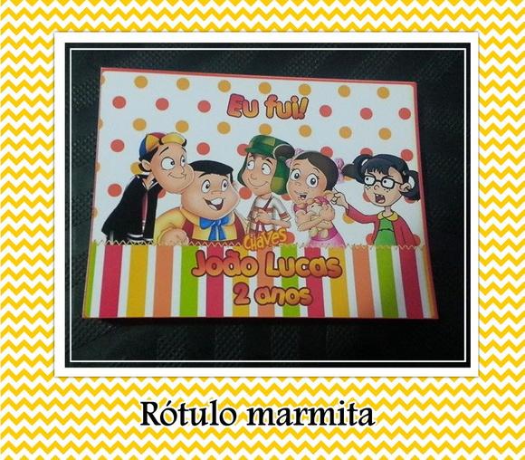 Rótulo marmita personalizada