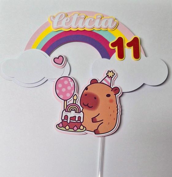 Topper Cake Capivara
