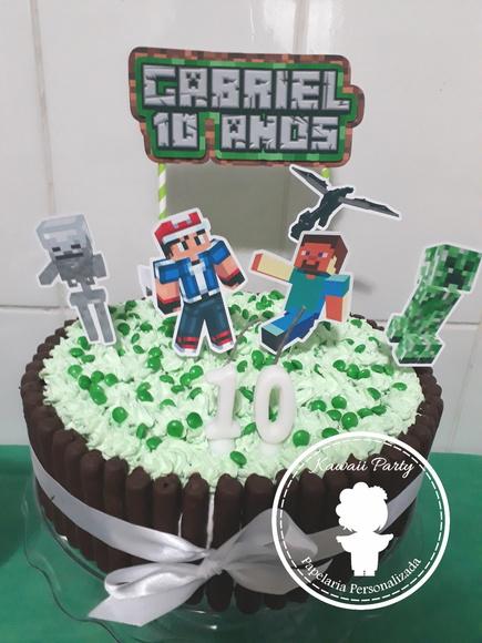 Topper cake Minecraft