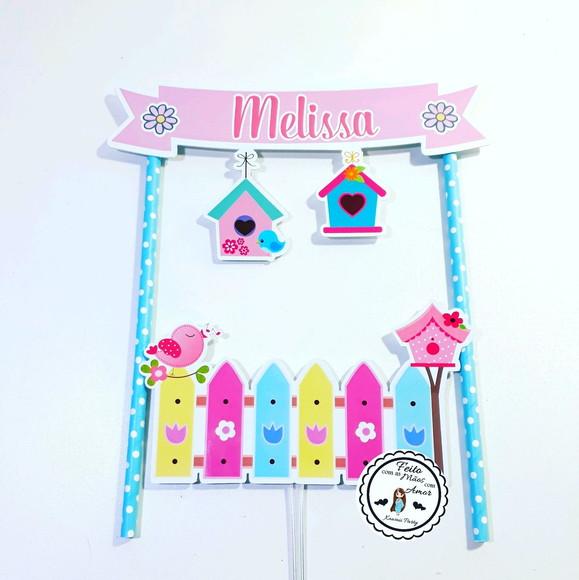 Topper Cake Passarinho