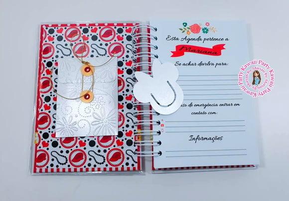 Agenda Minnie Vermelha