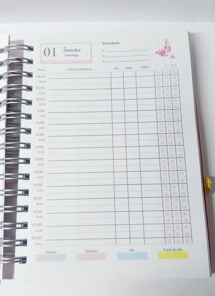 Agenda Personalizada Manicure
