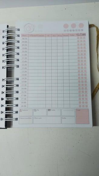 Caderno Agendamento Manicure