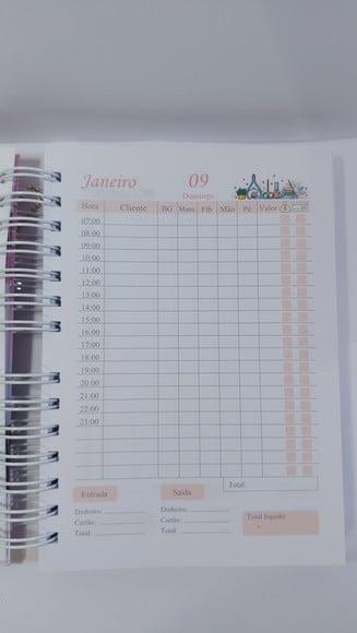Caderno Agendamentos Manicure