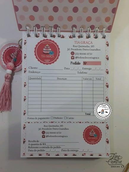 Caderno de Pedidos Personalizado