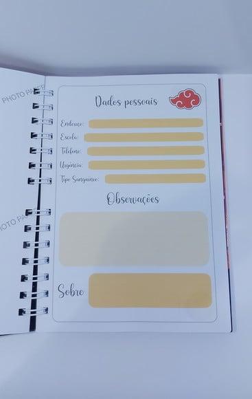 Caderno Naruto