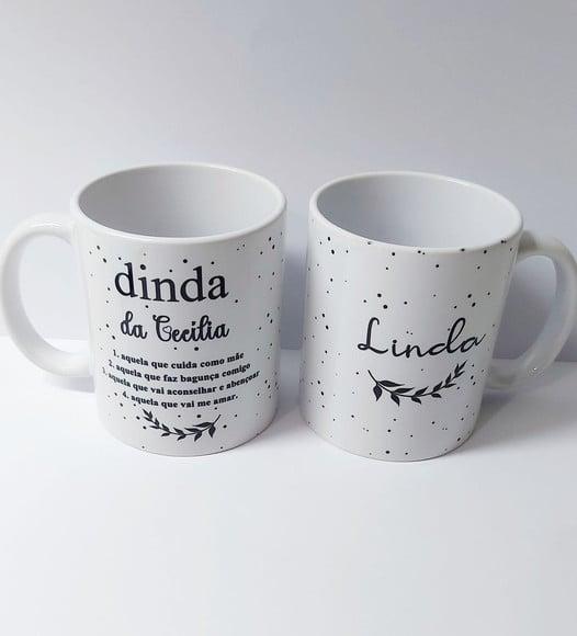 Caneca Dinda e Dindo