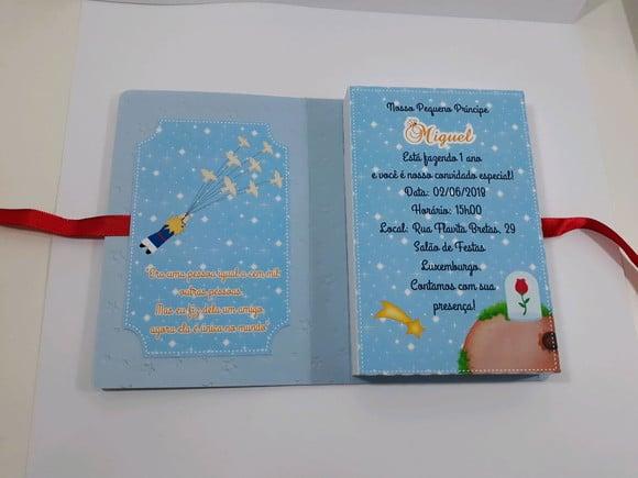 Convite Livro Pequeno Príncipe