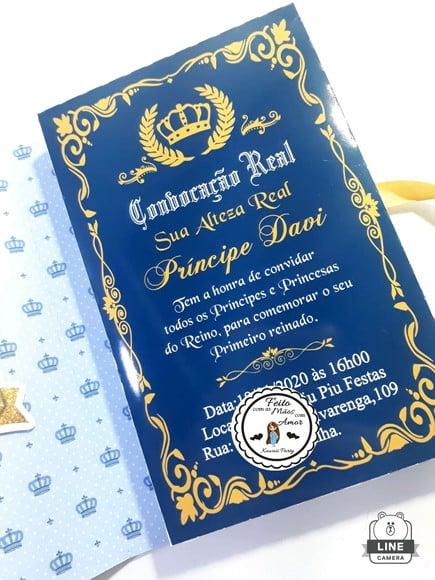 Convite Livro Realeza