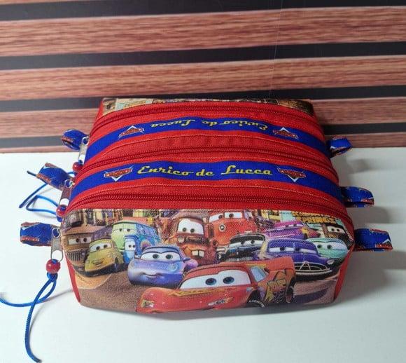 Estojo Triplo Carros