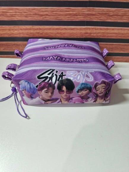 Estojo Triplo Guerreiras do Kpop