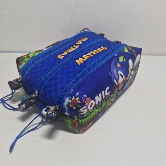 Estojo Triplo Sonic Retro