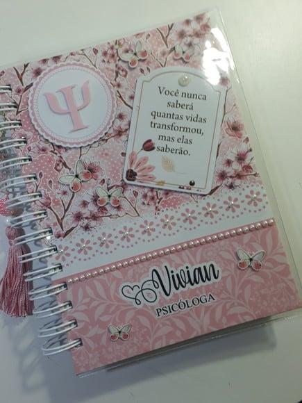 Kit Agenda 2026 + Caderno Psicologia