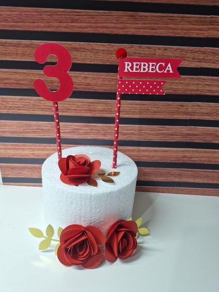 Kit Body Mesversario + Topper Cake
