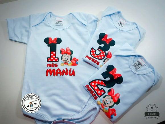 Kit body mesversario Minnie