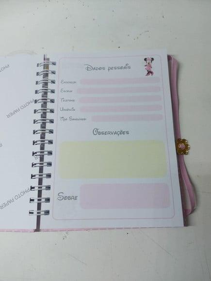 Kit Caderno Minnie Rosa