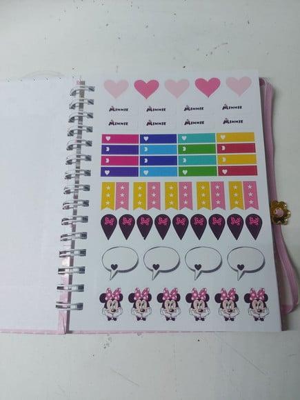 Kit Caderno Minnie Rosa