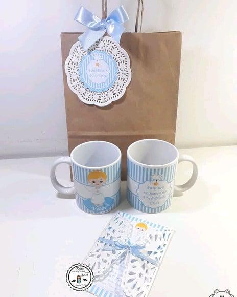 Kit Caneca Convite Batizado