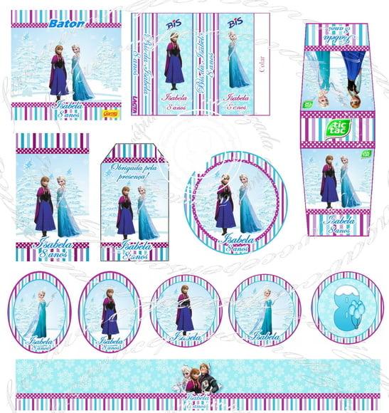 Kit festa impresso guloseimas 2 Frozen