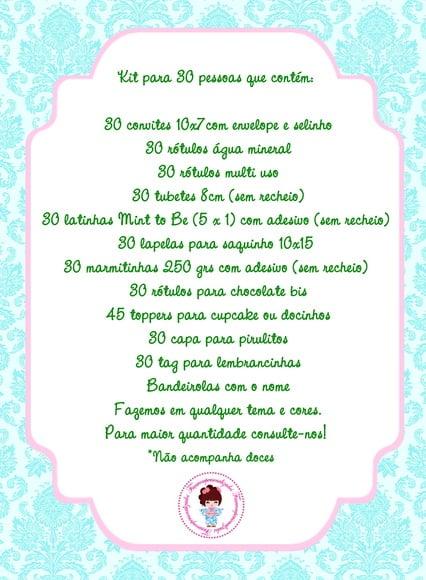 Kit festa personalizado fácil