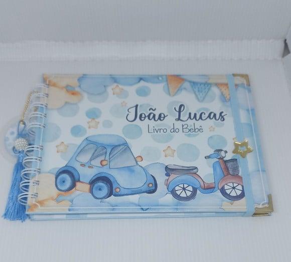 Kit Livro do Bebê + Caderneta Vacina Carrinho