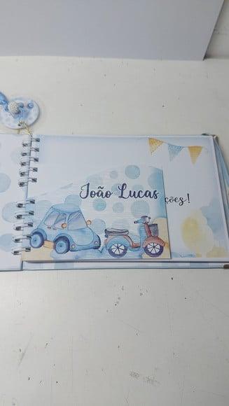 Kit Livro do Bebê + Caderneta Vacina Carrinho