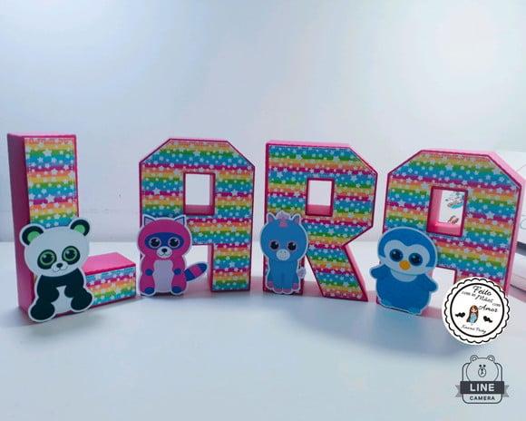 Letras 3d Beanie Boo