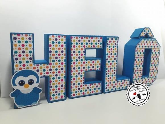 Letras 3d Beanie Boo