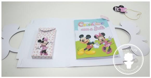 Maleta Pintura Minnie Rosa
