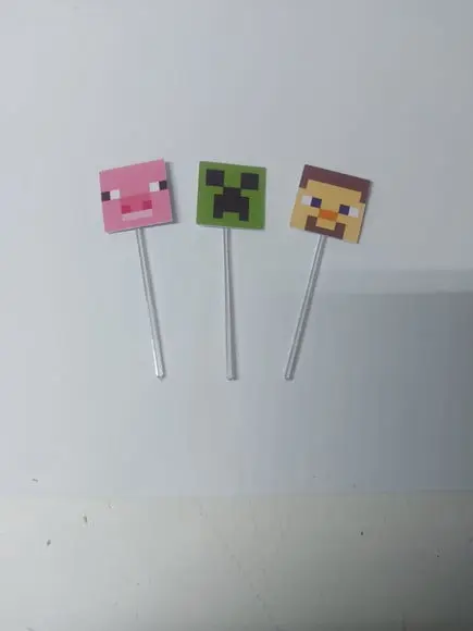 30 Topper para Doces Minecraft