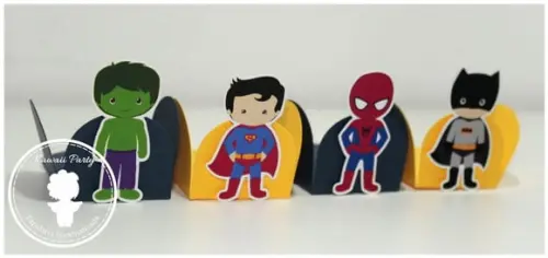 60 Forminhas Super Herois