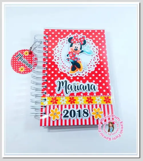 Agenda Minnie Vermelha