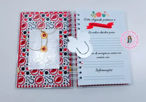 Agenda Minnie Vermelha