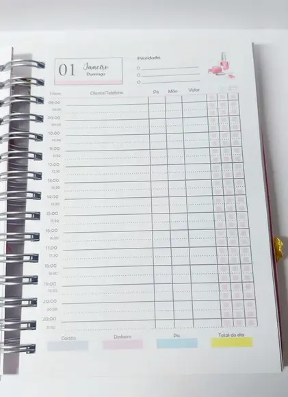 Agenda Personalizada Manicure