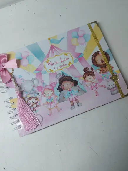 Caderno Assinatura Circo Aquarela