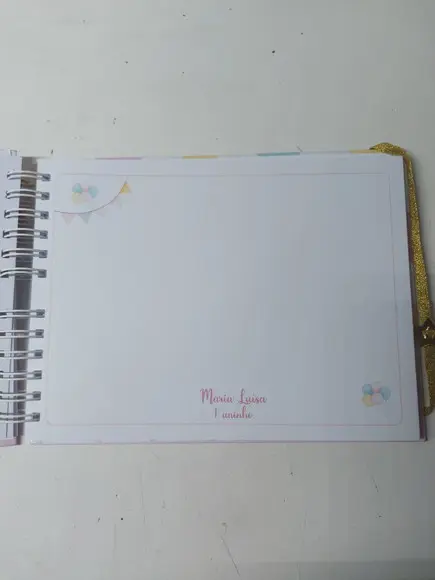 Caderno Assinatura Circo Aquarela