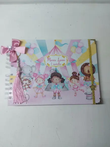 Caderno Assinatura Circo Aquarela