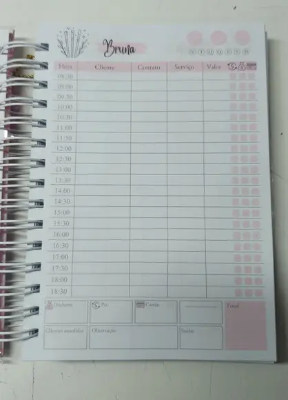 Caderno de Agendamentos Balão