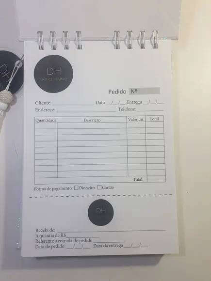 Caderno de Pedidos Personalizado