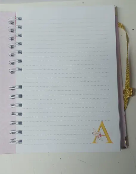 Caderno Personalizado com Letra