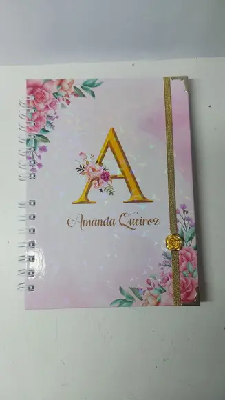 Caderno Personalizado com Letra
