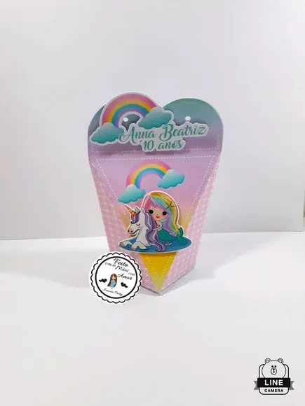 Caixa Coração Unicórnio