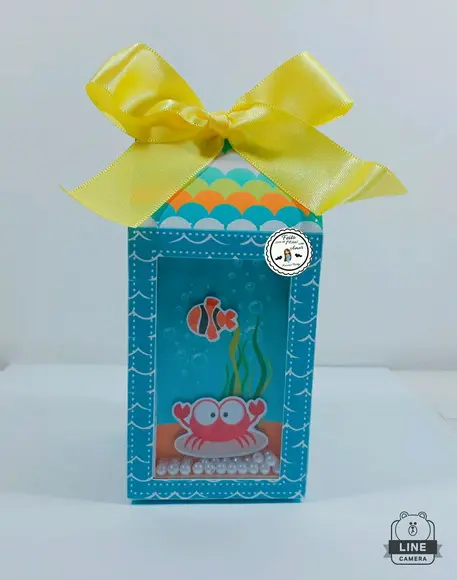Caixa Milk com Visor Fundo do Mar