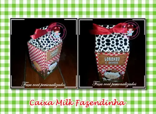 Caixa milk fazendinha
