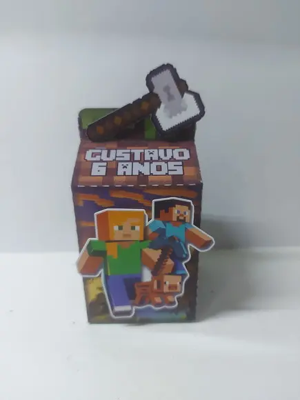 Caixa Milk Minecraft