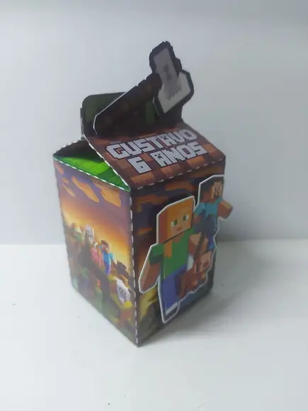 Caixa Milk Minecraft